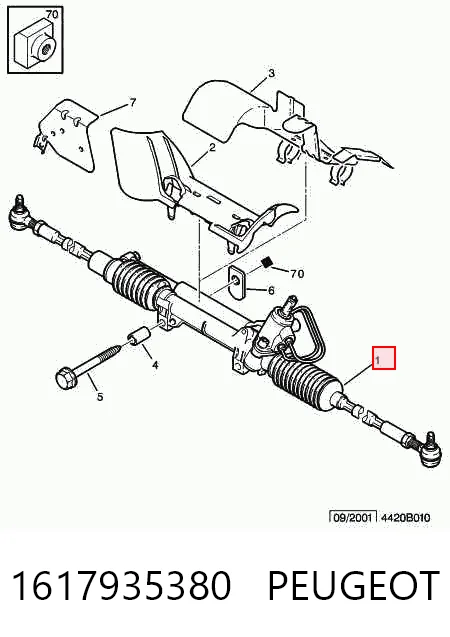 Listwa kierownicza (maglownica) Vika 40825401