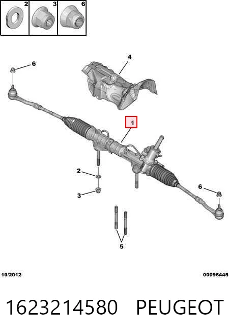 Listwa kierownicza (maglownica) do Peugeot 308 I 4A, 4C
