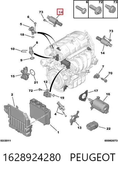 Do koszyka 1628924280 VAG Zawór elektromagnetyczny faz rozrządu