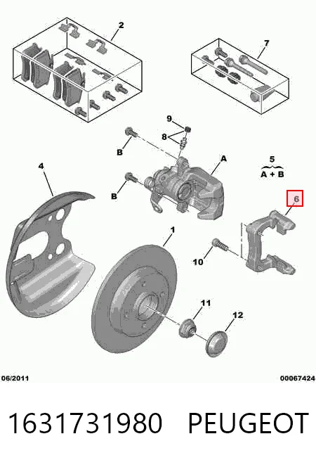 Jarzmo zacisku hamulcowego tylnego Volkswagen Polo IV hatchback (9N, 9A) (2001 - 2014) cena, od 33,21 USD