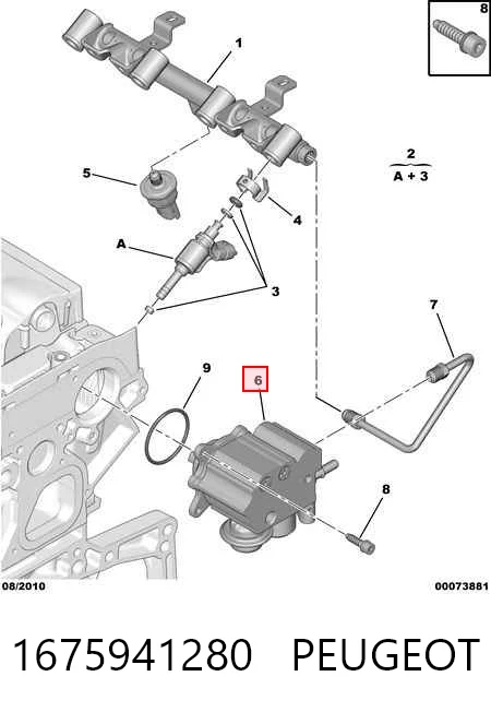 1675941280 Peugeot/Citroen Pompa wtryskowa wysokiego ciśnienia