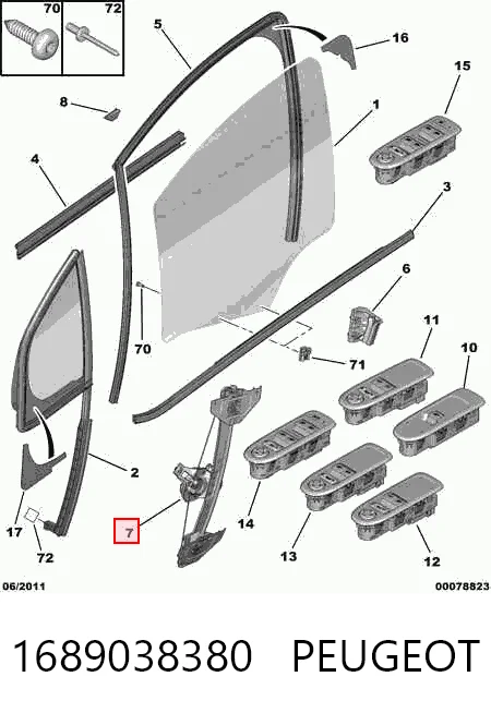 Mechanizm podnoszenia szyby drzwi przednich lewych Magneti Marelli AC1103 cena, od 117,11 USD