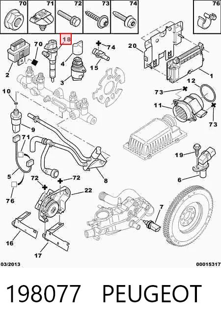 Wtryskiwacz paliwa Peugeot Partner I minivan (5F) (1996 - 2008) cena, od 34,26 USD