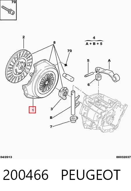 Docisk sprzęgła do Peugeot Expert  222
