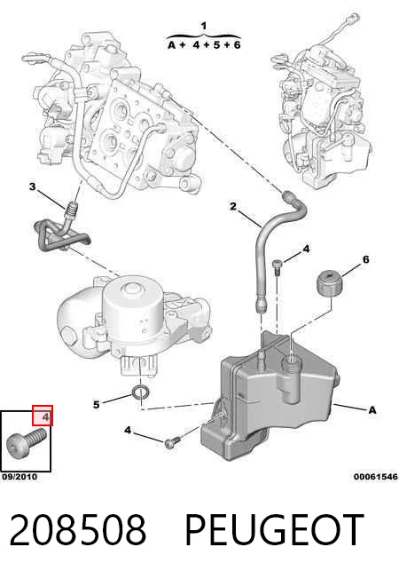 208508 Peugeot/Citroen Zbiornik układu hydraulicznego skrzyni biegów