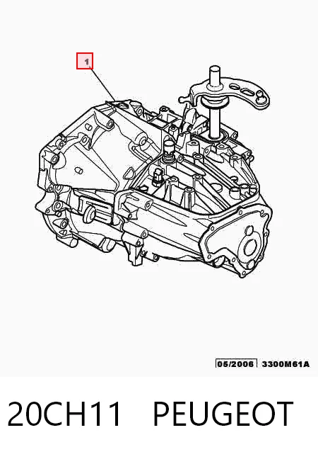 Mechaniczna skrzynia biegów w komplecie do Peugeot 306  7A