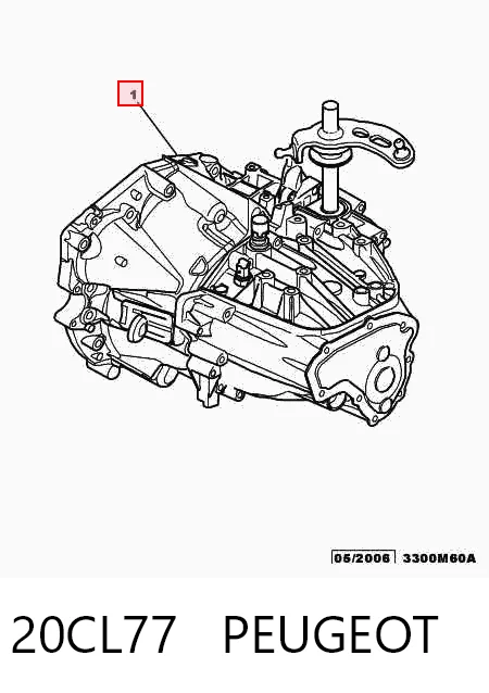 Do koszyka Mechaniczna skrzynia biegów w komplecie Peugeot 306  7A