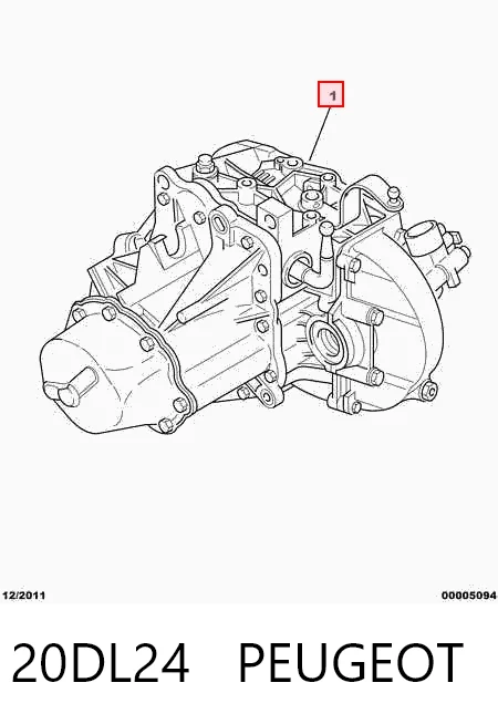 Do koszyka Mechaniczna skrzynia biegów w komplecie Citroen Berlingo  M
