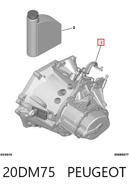 Do koszyka Mechaniczna skrzynia biegów w komplecie Peugeot 207 SW WK