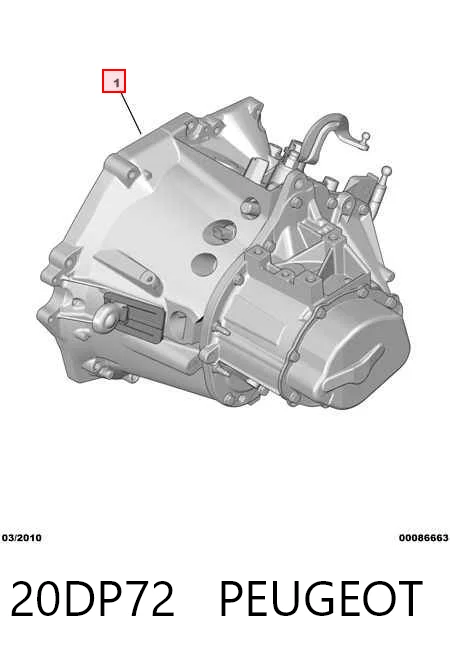 Do koszyka Mechaniczna skrzynia biegów w komplecie Citroen C3 Picasso SH