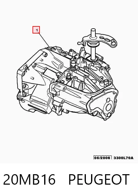  Mechaniczna skrzynia biegów w komplecie Peugeot 407 