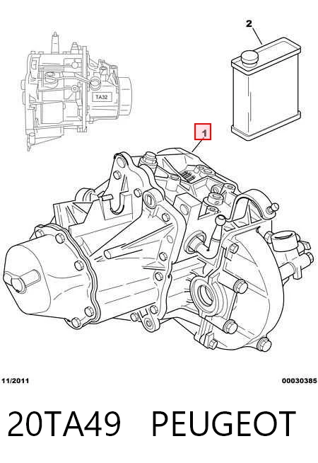 Mechaniczna skrzynia biegów w komplecie do Peugeot 406  8E, F