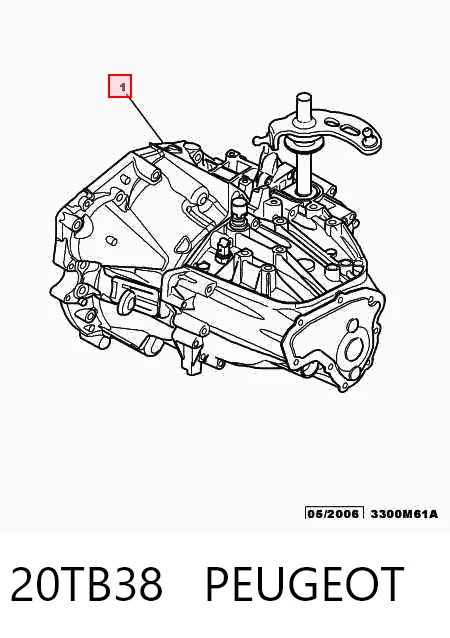  Mechaniczna skrzynia biegów w komplecie Peugeot 306 