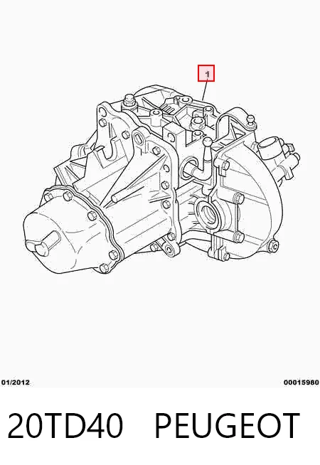 Mechaniczna skrzynia biegów w komplecie Peugeot 306 