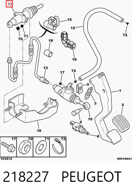 Cylinder roboczy sprzęgła do Citroen Jumper  230L