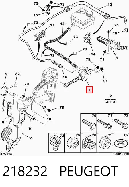 Cylinder sprzęgła główny do Citroen Xsara Picasso N68