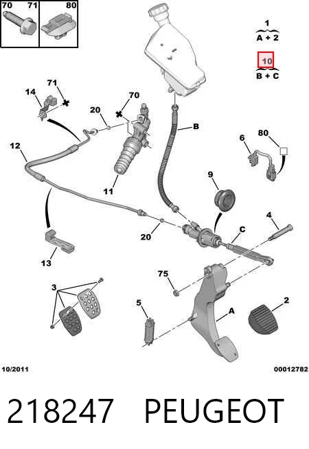  Cylinder sprzęgła główny Citroen C3 1