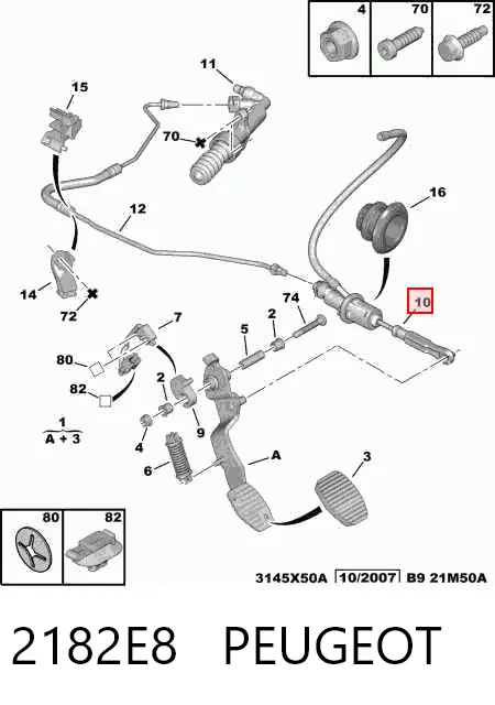  Cylinder sprzęgła główny Citroen C4 1