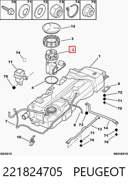 Moduł pompy paliwowej z czujnikiem poziomu paliwa do Citroen Xsara  N1