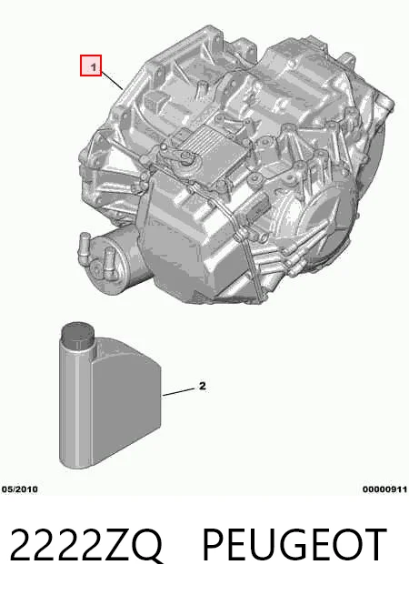 Automatyczna skrzynia biegów, kompletna do Citroen C5  III  RW