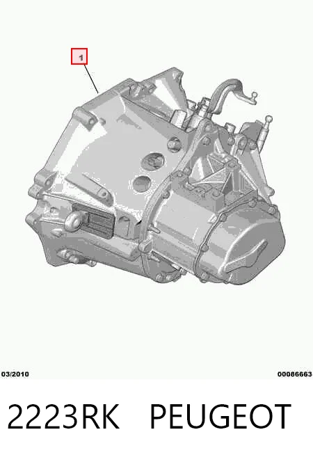  Mechaniczna skrzynia biegów w komplecie Peugeot 207 