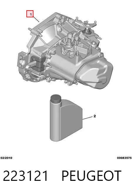 Mechaniczna skrzynia biegów w komplecie Peugeot 308 1