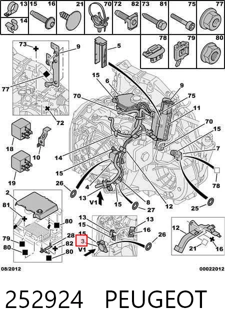 252924 Peugeot/Citroen Czujnik ciśnienia oleju