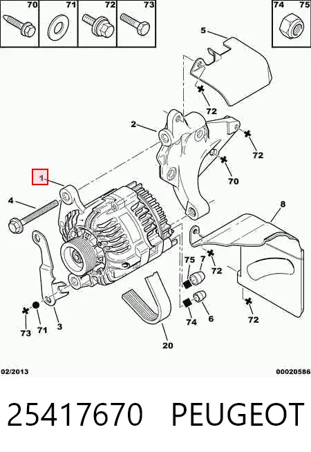 Alternator Peugeot 205 II hatchback (20A, C) (1987 - 1998) cena, od 56,53 USD