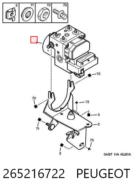 Sterownik ABS  hydrauliczny do Citroen Xsara  N1