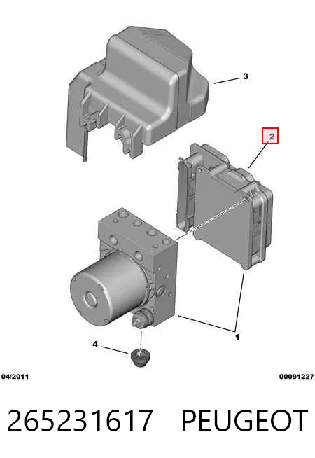 Do koszyka Sterownik ABS  hydrauliczny Peugeot Boxer III 250