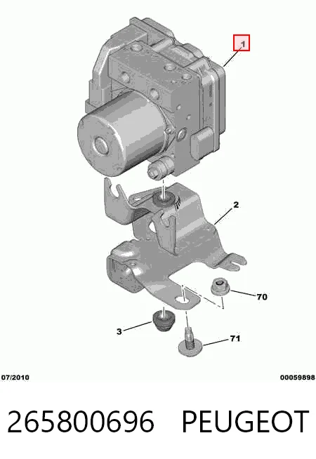 Sterownik ABS  hydrauliczny Peugeot Expert awangarda (VF) (2007 - 2016) cena, od 82,22 USD