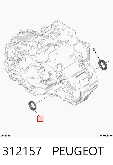 312157 Peugeot/Citroen Uszczelniacz półosi lewej mostu przedniego