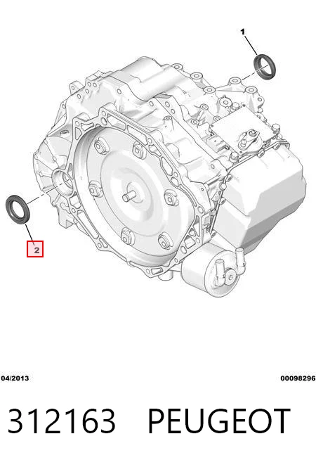 9684251680 Fiat/Alfa/Lancia Uszczelniacz półosi prawej mostu przedniego