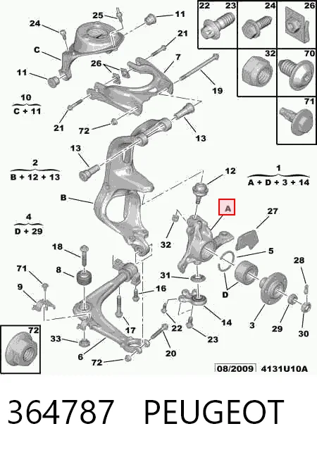 Do koszyka 1640790480 Renault (RVI) Czop (zwrotnica) przedni prawy