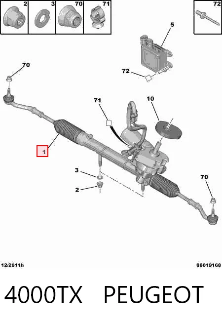 Listwa kierownicza (maglownica) Citroen C3 I hatchback (FC) (2002 - 2009) cena, od 114,23 USD