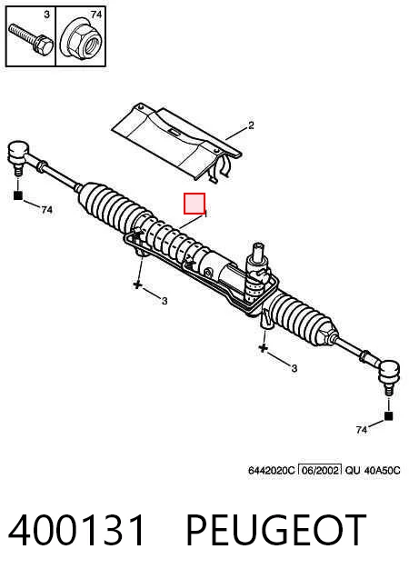 Listwa kierownicza (maglownica) Fiat Scudo awangarda (220L) (1996 - 2006) cena, od 116,07 USD