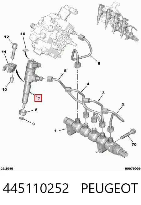 Wtryskiwacz paliwa Peugeot 207 hatchback (WA, WC) (2006 - 2015) cena, od 46,25 USD