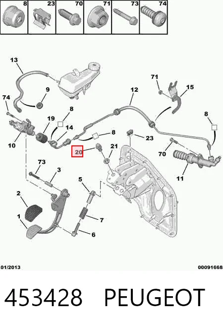 Czujnik włącznika świała stop Opel Antara A
