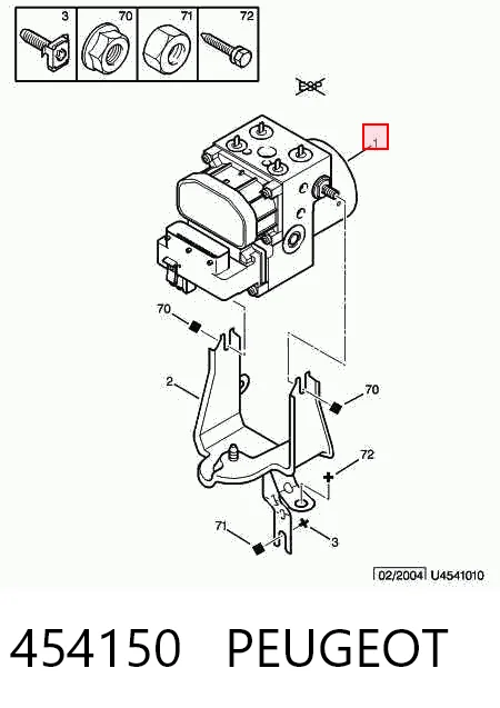 Sterownik ABS  hydrauliczny Citroen Xsara Picasso minivan (N68) (2000 - 2010) cena, od 35,77 USD