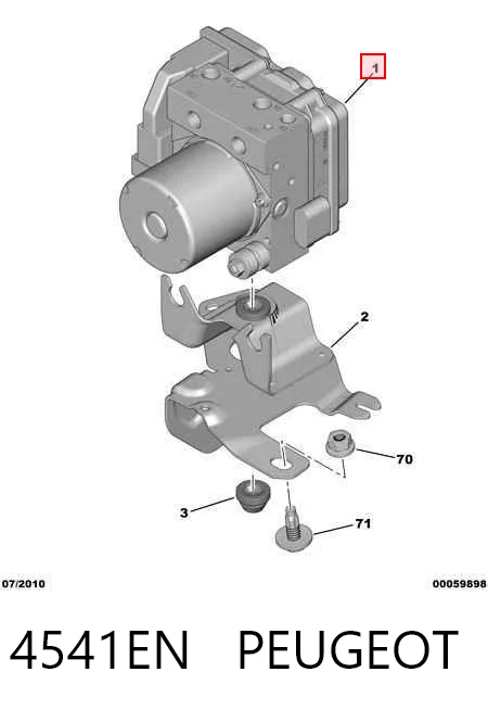 Do koszyka Sterownik ABS  hydrauliczny Peugeot Expert  VF