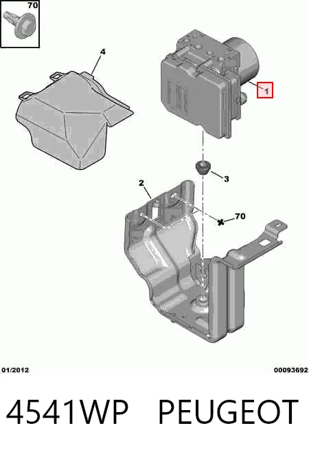  Sterownik ABS  hydrauliczny Citroen C4 