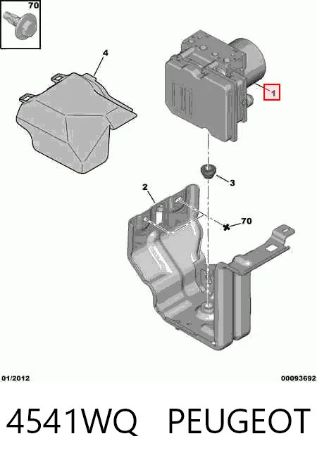 Sterownik ABS  hydrauliczny Citroen C4 GRAND PICASSO I