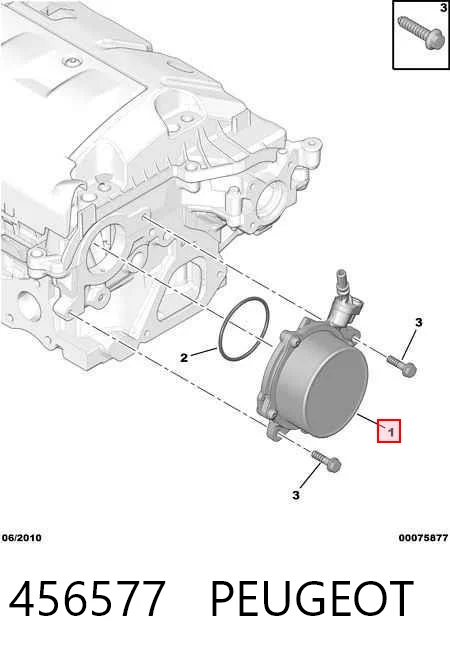 456577 Peugeot/Citroen Pompa podciśnienia