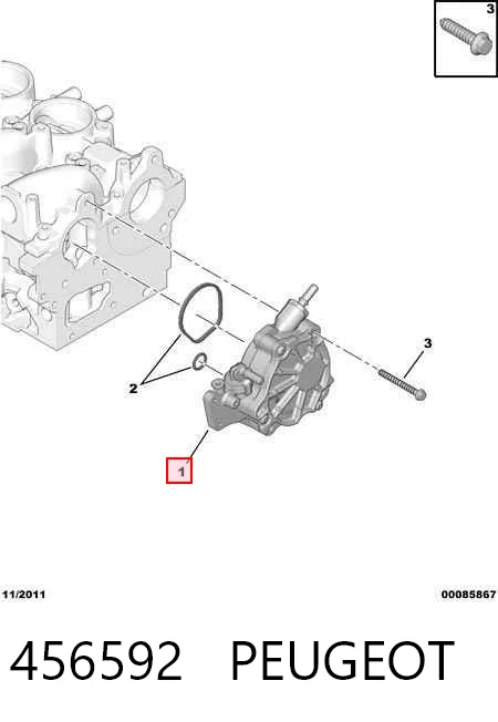 Pompa podciśnienia do Peugeot 4007  VU, VV
