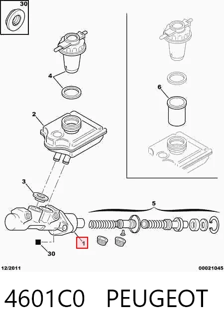 Do koszyka Główny cylinder hamulców Nissan Maxima  J30