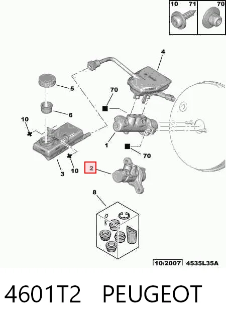 Główny cylinder hamulców Citroen C4 II hatchback (B7) (2010 - 2026) cena, od 49,61 USD