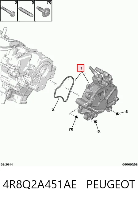 Pompa podciśnienia Ford 9H226F049AA cena, od 57,89 USD
