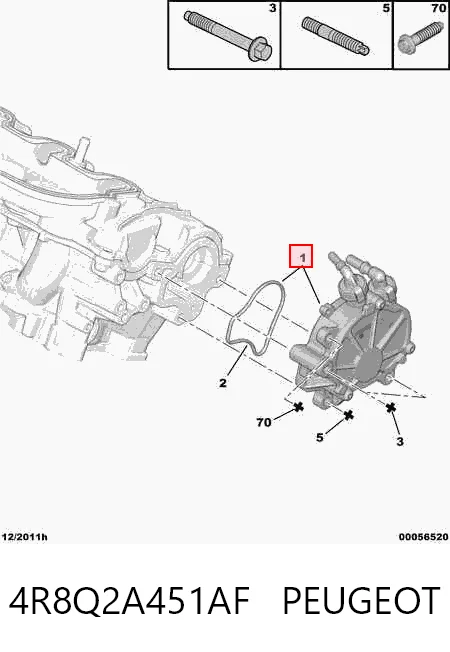 Do koszyka 9H226F049AA Ford Pompa podciśnienia