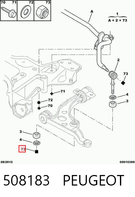 Stabilizator przedni do Peugeot Boxer I 230L