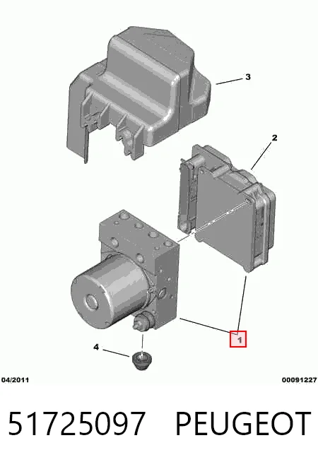 Sterownik ABS  hydrauliczny Peugeot Boxer III
